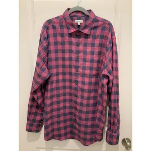 Peter Millar Shirt XXL Button Up Jasper Buffalo Long Sleeve Performance Flannel